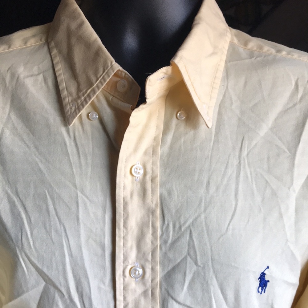 🚨B2G1 POLO RALPH LAUREN Yellow Blue Long Sleeve Button Up